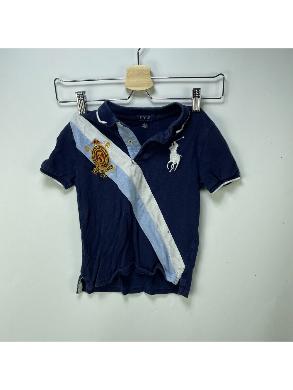 Vintage 90s Polo Ralph Lauren Youth Big Pony Shirt S